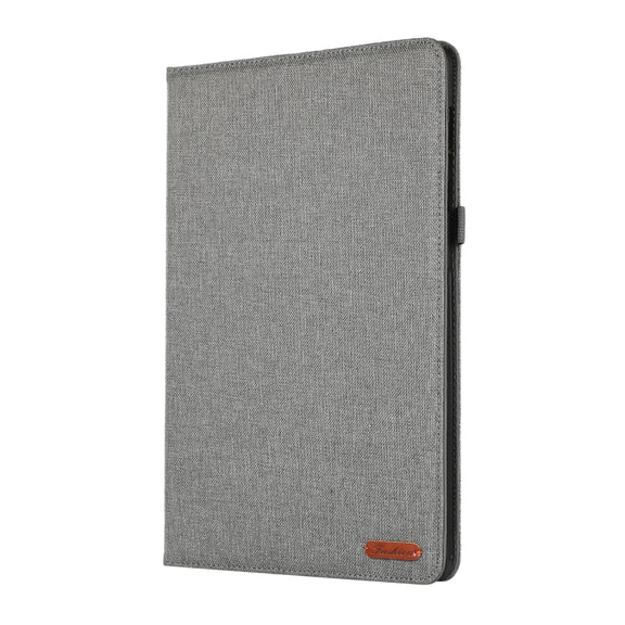 For Samsung Galaxy Tab S9+ / S10+ Horizontal Flip TPU + Fabric PU Leather Tablet Case(Grey)