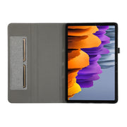 For Samsung Galaxy Tab S9+ / S10+ Horizontal Flip TPU + Fabric PU Leather Tablet Case(Grey)