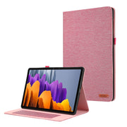 For Samsung Galaxy Tab S9+ / S10+ Horizontal Flip TPU + Fabric PU Leather Tablet Case(Rose Red)