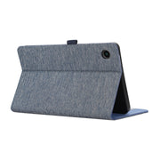For Samsung Galaxy Tab A9+ Horizontal Flip TPU + Fabric PU Leather Tablet Case(Dark Blue)