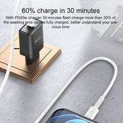 Yesido CA153 PD 20W USB-C / Type-C to 8 Pin Charging Data Cable, Length: 1m(White)