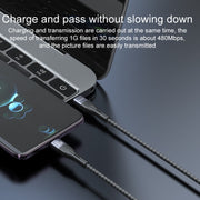Yesido CA155 PD 20W USB-C / Type-C to 8 Pin Charging Data Cable, Length: 1m(Black)
