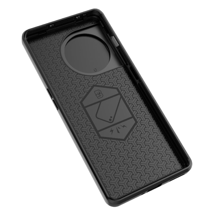 For OnePlus 11 5G Sliding Camshield TPU + PC Shockproof Phone Case with Holder(Green)