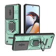 For OnePlus 11R 5G Sliding Camshield TPU + PC Shockproof Phone Case with Holder(Green) - OnePlus Cases by PMC TechLife | Online Shopping South Africa | PMC TechLife | Buy Now Pay Later Mobicred