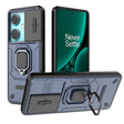 For OnePlus Nord CE3 5G Sliding Camshield TPU + PC Shockproof Phone Case with Holder(Blue) - OnePlus Cases by PMC TechLife | Online Shopping South Africa | PMC TechLife | Buy Now Pay Later Mobicred