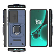 For OnePlus Nord CE3 5G Sliding Camshield TPU + PC Shockproof Phone Case with Holder(Blue)