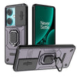 For OnePlus Nord CE3 5G Sliding Camshield TPU + PC Shockproof Phone Case with Holder(Purple) - OnePlus Cases by PMC TechLife | Online Shopping South Africa | PMC TechLife | Buy Now Pay Later Mobicred