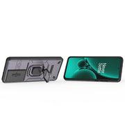 For OnePlus Nord CE3 5G Sliding Camshield TPU + PC Shockproof Phone Case with Holder(Purple)