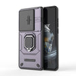 For OnePlus 12 5G Sliding Camshield TPU + PC Shockproof Phone Case with Holder(Purple) - OnePlus Cases by PMC TechLife | Online Shopping South Africa | PMC TechLife
