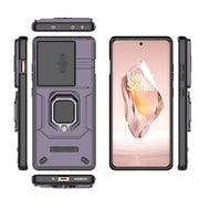 For OnePlus ACE 3 5G Sliding Camshield TPU + PC Shockproof Phone Case with Holder(Purple)