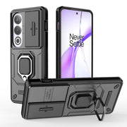 For OnePlus ACE 3V Sliding Camshield TPU + PC Shockproof Phone Case with Holder(Black)