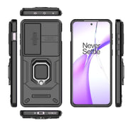 For OnePlus ACE 3V Sliding Camshield TPU + PC Shockproof Phone Case with Holder(Black)