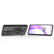 For OnePlus ACE 3V Sliding Camshield TPU + PC Shockproof Phone Case with Holder(Black)