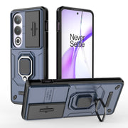For OnePlus ACE 3V Sliding Camshield TPU + PC Shockproof Phone Case with Holder(Blue)