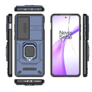 For OnePlus ACE 3V Sliding Camshield TPU + PC Shockproof Phone Case with Holder(Blue)