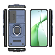 For OnePlus Nord CE4 5G Global Sliding Camshield TPU + PC Shockproof Phone Case with Holder(Blue)