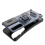For OnePlus Nord CE4 5G Global Sliding Camshield TPU + PC Shockproof Phone Case with Holder(Green)