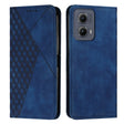For Motorola Edge 2024 Diamond Splicing Skin Feel Magnetic Leather Phone Case(Blue) - Motorola Cases by PMC Jewellery | Online Shopping South Africa | PMC Jewellery | Buy Now Pay Later Mobicred