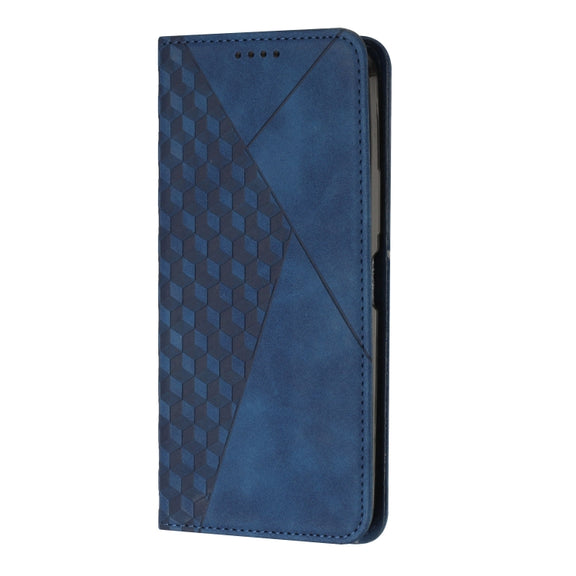 For Motorola Edge 2024 Diamond Splicing Skin Feel Magnetic Leather Phone Case(Blue)