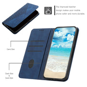 For Motorola Edge 2024 Diamond Splicing Skin Feel Magnetic Leather Phone Case(Blue)