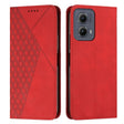 For Motorola Edge 2024 Diamond Splicing Skin Feel Magnetic Leather Phone Case(Red) - Motorola Cases by PMC Jewellery | Online Shopping South Africa | PMC Jewellery | Buy Now Pay Later Mobicred