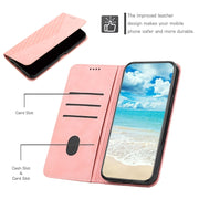 For Motorola Edge 2024 Diamond Splicing Skin Feel Magnetic Leather Phone Case(Rose Gold)