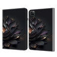 For iPad Air 11 2024 / Pro 11 2022 Crystal Texture Painted Leather Tablet Case(Purple Lotus) - free shipping - PMC TechLife - Order now!
