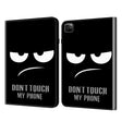 For iPad Air 13 2024 / Pro 12.9 2022 Crystal Texture Painted Leather Tablet Case(Dont Touch My Phone) - iPad Pro 12.9 (2022/2021) Cases by PMC TechLife | Online Shopping South Africa | PMC TechLife | Buy Now Pay Later Mobicred
