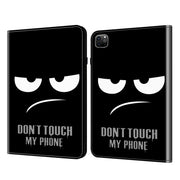 For iPad Air 13 2024 / Pro 12.9 2022 Crystal Texture Painted Leather Tablet Case(Dont Touch My Phone)