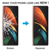 For Samsung Galaxy Z Fold SM-F900/W20 LCD Secondary Screen Outer Glass Lens with OCA Optically Clear Adhesive