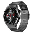 1.3 inch Bamboo Steel Band IP68 Waterproof Smart Watch Support Bluetooth Call(Black) - Smart Watches by PMC TechLife | Online Shopping South Africa | PMC TechLife | Buy Now Pay Later Mobicred