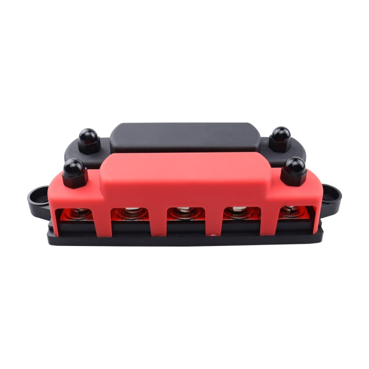 CP-4126 RV / Yacht M8 5-stud Double Row Busbar(Red Black)