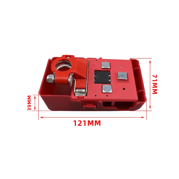 CP-4194 Car 32V 400A Positive Battery Terminal Quick Release Fused Battery Distribution with Cover(Red)