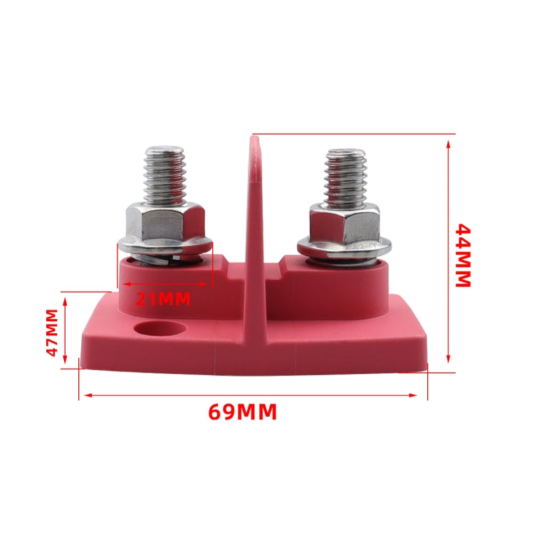 Dual Power M10 Binding Post Cable Connector(Red)