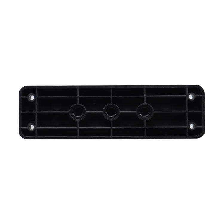 RV 600A High Current Busbar 4-way Straight M10 Wiring Studs(Black)