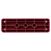 RV 600A High Current Busbar 4-way Straight M10 Wiring Studs(Red)