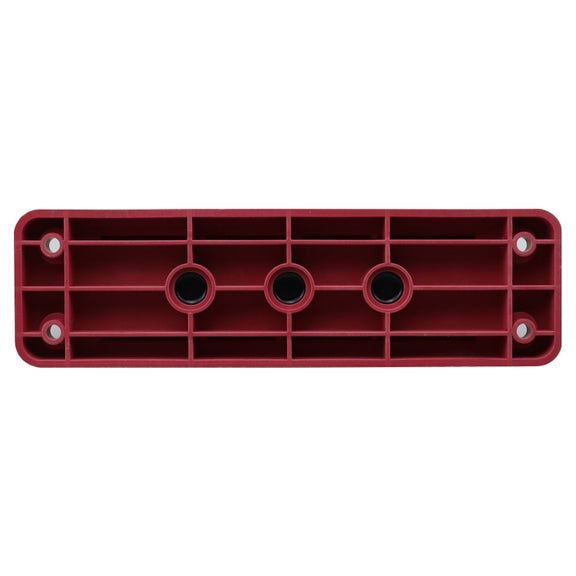 RV 600A High Current Busbar 4-way Straight M10 Wiring Studs(Red)