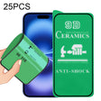 For iPhone 16 25pcs 9D Full Screen Full Glue Ceramic Film - iPhone 16 Tempered Glass by PMC TechLife | Online Shopping South Africa | PMC TechLife | Buy Now Pay Later Mobicred