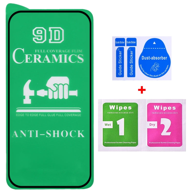 For iPhone 16 Plus 25pcs 9D Full Screen Full Glue Ceramic Film