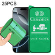 For iPhone 16 Pro 25pcs 9D Full Screen Full Glue Ceramic Film - iPhone 16 Pro Tempered Glass by PMC TechLife | Online Shopping South Africa | PMC TechLife | Buy Now Pay Later Mobicred