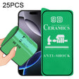 For iPhone 16 Pro Max 25pcs 9D Full Screen Full Glue Ceramic Film - iPhone 16 Pro Max Tempered Glass by PMC TechLife | Online Shopping South Africa | PMC TechLife | Buy Now Pay Later Mobicred