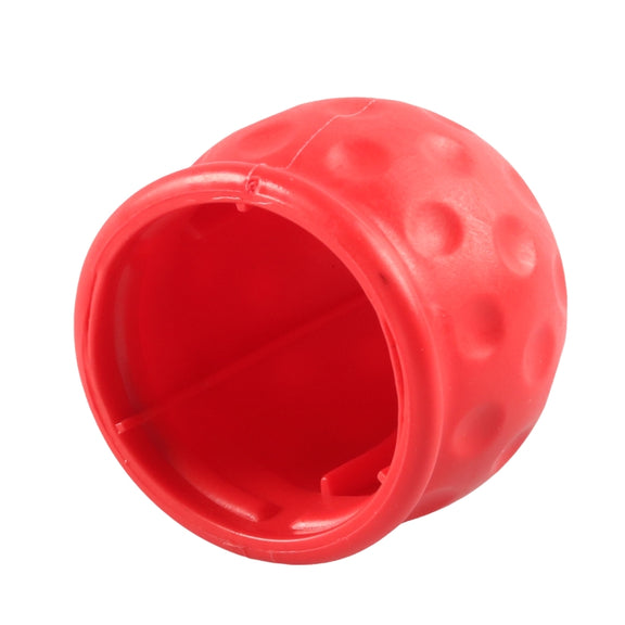 Universal 50mm Automatic Tow Bar Ball Cap Trailer Soft Rubber Protective Cap(Red)