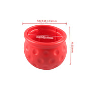 Universal 50mm Automatic Tow Bar Ball Cap Trailer Soft Rubber Protective Cap(Red)