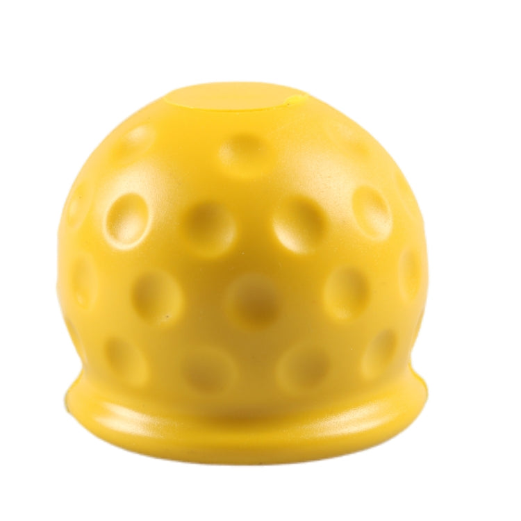 Universal 50mm Automatic Tow Bar Ball Cap Trailer Soft Rubber Protective Cap(Yellow)