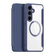 For Samsung Galaxy S24+ 5G DUX DUCIS Skin X Pro Series Magsafe PC + TPU Phone Leather Case(Blue)