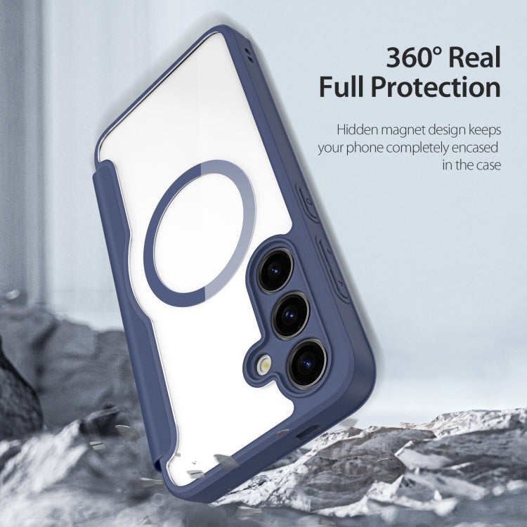 For Samsung Galaxy S24+ 5G DUX DUCIS Skin X Pro Series Magsafe PC + TPU Phone Leather Case(Blue)