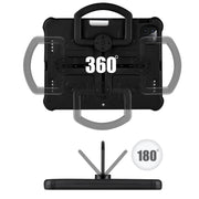 For iPad Pro 11 2024 Shield 360 Rotation Handle EVA Shockproof PC Tablet Case(Black)