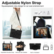 For iPad Air 11 2024 Shield 360 Rotation Handle EVA Shockproof PC Tablet Case(Black)