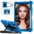 For iPad Air 11 2024 Shield 360 Rotation Handle EVA Shockproof PC Tablet Case(Blue Black) - iPad Air 11 2024 Cases by PMC TechLife | Online Shopping South Africa | PMC TechLife | Buy Now Pay Later Mobicred