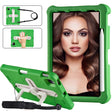 For iPad Air 11 2024 Shield 360 Rotation Handle EVA Shockproof PC Tablet Case(Green Beige) - iPad Air 11 2024 Cases by PMC TechLife | Online Shopping South Africa | PMC TechLife | Buy Now Pay Later Mobicred